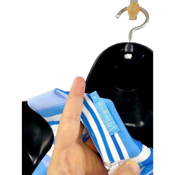 J. Mclaughlin M Sophia blue striped shift dress - Picture 4 of 6